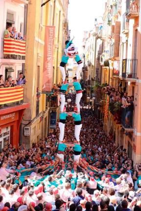 El 2de7 dels Castellers de Sant Pere i Sant Pau. Foto: Pere Ferré