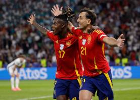 Nico y Oyarzabal, los protagonistas de la final de Berlín. Foto: EFE