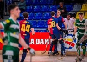 Matias Pascual celebra uno de los tres goles conseguidos ante el Calafell. Foto: FC Barcelona