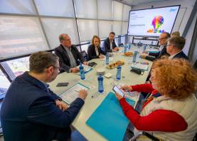 Un momento de la reunión del jurado de la cuarta edición del ‘Premi BBVA a la innovació empresarial’. Foto: Marc Bosch