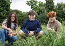 Los tres protagonistas de la serie de Harry Potter en HBO. Foto: EFE