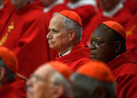 León XIV, aun cardenal Prevost, en la misa del Espíritu Santo con la que se inició el cónclave (Foto: Riccardo Antimiani, Efe)