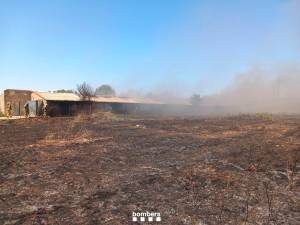 La nave donde se declaró el incendio.