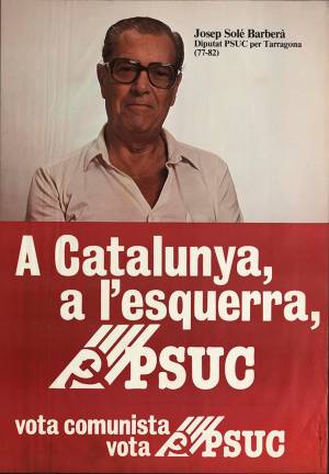 Sortí escollit diputat al Congrés per Tarragona, el 1977 i el 1982, on encapçalà la llista del PSU. Hi va fer un al·legat magnífic contra la pena de mort en el debat constitucional. Foto: Cedida