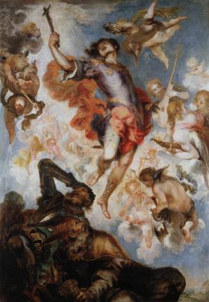 Triomf de sant Hermenegild, obra de Francisco Herrera el Jove, 1654. Fons: Museu del Prado, Madrid