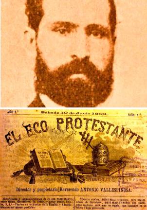La primera església a Catalunya i la primera revista protestant són obra de l’anglicà vallenc Antoni Vallespinosa i Català, que investigà també sobre la història de Valls des de Londres, on morí.
