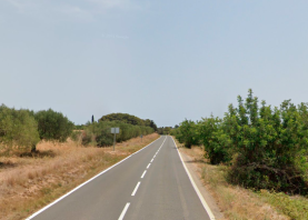 La carretera donde ha tenido lugar la colisión. Foto: Google News