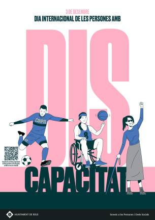 El cartell del Dia Internacional de les Persones amb Discapacitat. Foto: Ajuntament de Reus