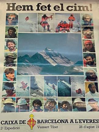 $!Póster de la expedición catalana al Everest de 1985.