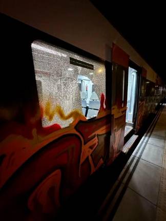 $!Vandalizan un tren de la línea de Sant Vicenç de Calders a Manresa