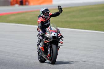 El piloto español de MotoGP Aleix Espargaró (Aprilia Racing). Foto: EFE/Siu Wu