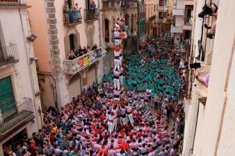 Aleta del 2 de 8 de la Colla Jove de Tarragona descarregat a la diada de l’Arboç. Foto: ACN