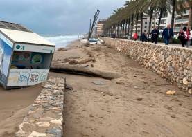 El temporal Nelson causó incidencias importantes en varias playas de la Costa Daurada. Foto: DT