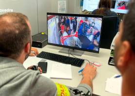 Momento del dispositivo desplegado en BarcelonaFoto: Mossos d’Esquadra