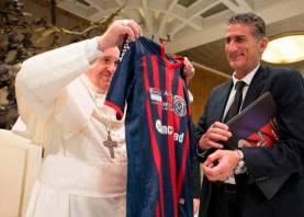 El Papa Francisco era un gran seguidor del San Lorenzo de Almagro. Foto: Cedida