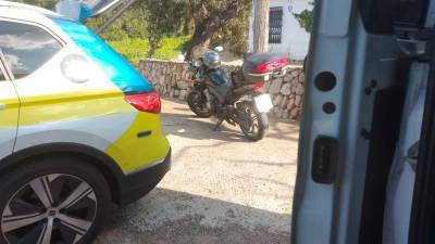 La moto interceptada. Foto: Mossos d’Esquadra