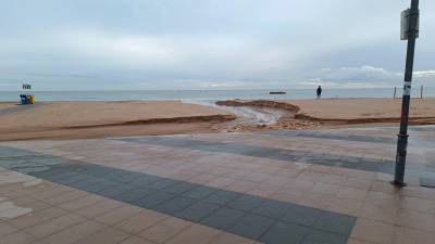 Zona de la playa de Torredembarra. Foto: Policía Local