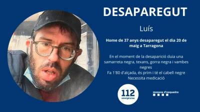 El hombre desaparecido. Foto: Mossos d’Esquadra