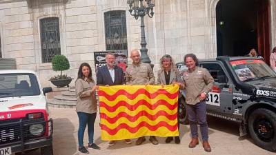 Quirós y Aragonés devolvieron la bandera de TGN. foto: Àngel Ullate