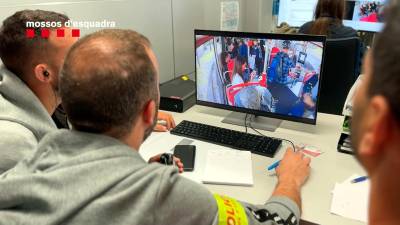 Momento del dispositivo desplegado en BarcelonaFoto: Mossos d’Esquadra