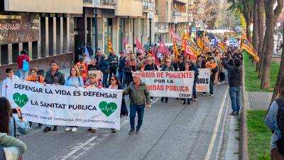 La manifestación ha recorrido la Rambla Nova. Foto: Àngel Ullate
