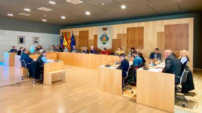 Una de las últimas sesiones plenarias celebradas en el Ayuntamiento de Salou con la actual configuración de la corporación municipal. Foto: DT