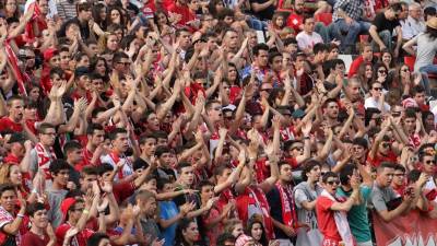La afición del Nàstic tiene una cita en el Nou Estadi este domingo ante el Lleida. Foto: Pere Ferré