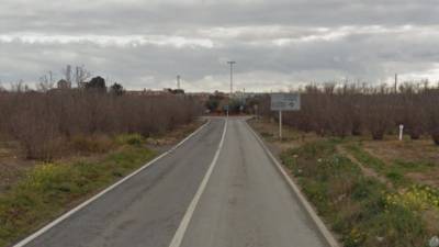 Imatge de la carretera TV-7223, a Vilallonga del Camp. Foto: Google Street View
