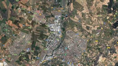 Vista satélite del Polígono Industrial de Henares, entre Guadalaja y Marchamalo