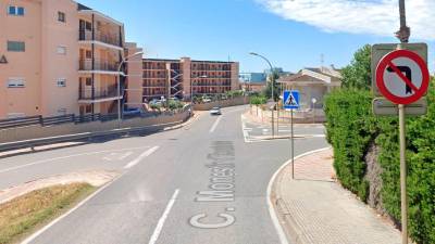 El accidente ocurría en la calle Monestir de Poblet. FOTO: Google