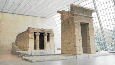Templo de Dendur en el ala Sackler del MET de Nueva York. FOTO: MET MUSEUM