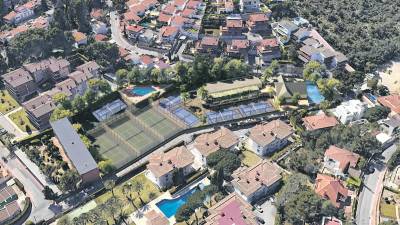 Vista aérea virtual de cómo quedará la zona Park del Tennis Tarragona. Foto: PUJOL ARQUITECTES