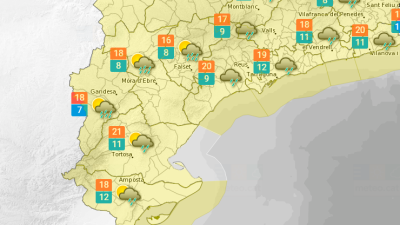 El Temps a Tarragona: Pluges a partir de la tarda