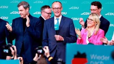 El líder y candidato Friedrich Merz, de CDU. Foto: EFE