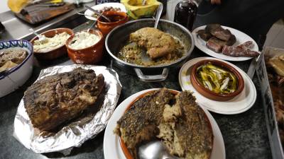 Primer plano de algunos de los platos de Tarraco a Taula. FOTO: Pere Ferr&eacute;
