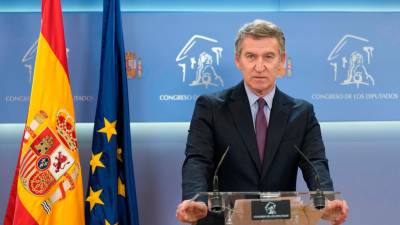 El presidente del PP, Alberto Núñez Feijóo. Foto: ACN