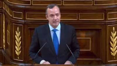 Intervención de Francisco Martínez en el Congreso de los Diputados el año 2017. Foto: Youtube