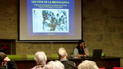 Moment de la presentació de tot el projecte a Santa Coloma de Queralt dissabte. foto: joan miontagut