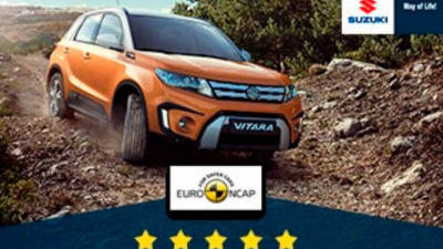 Las altas puntuaciones en todas las áreas evaluadas colocan al Vitara entre los coches más seguros de su categoría.