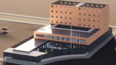 Maqueta del nou edifici del Centre Obert de Tarragona.