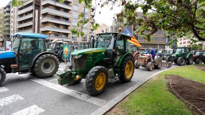 Tractorada de Unió de Pagesos en Tarragona