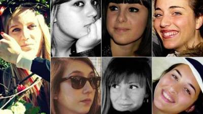 Imágenes de Facebook de las jóvenes italianas fallecidas, difundidas por el periódico italiano ´Corriere della Sera´. Foto: DT