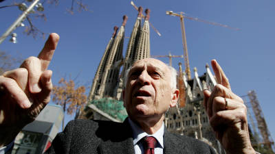 L’arquitecte de l’auditori, Jordi Bonet Armengol, va dirigir la represa de la Sagrada Família. FOTO: EFE