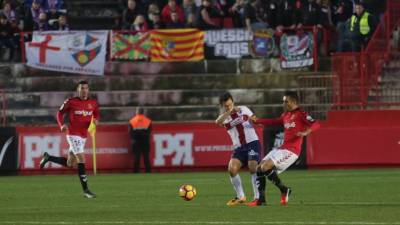 El Nàstic dejó su portería a cero ante el Huesca, nueve jornadas después de la última vez que lo hizo. Foto: lluís milián