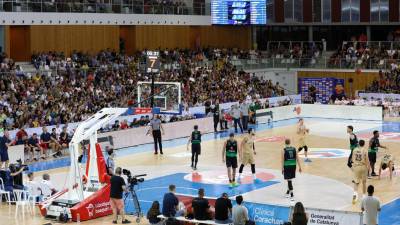 El Palau d’Esports se ha llenado esta semana con la Lliga Catalana ACB. Foto: Pere Ferré
