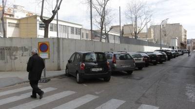 La zona de movilidad segura se ubicará en este lugar de la calle Dr. Jaume Peyri Rocamora. Foto: Pere Ferré
