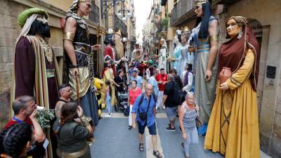 Los Gegants del Passeig Torroja fueron los anfitriones de la VII Trobada. Foto: Pere Ferré
