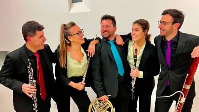 El Quintet Zéfir ofrecerá su música en el Museu Pau Casals este sábado en los conciertos del ciclo Música als Jardins. Foto: Cedida