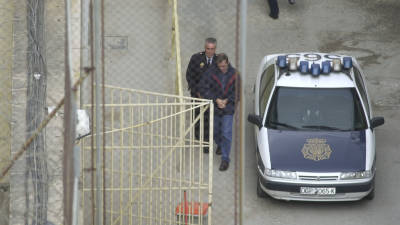 El 12 de marzo de 2003, Fernando Adalid, el asesino de la doctora tarraconense&nbsp;Gloria Sanz, ingresaba en la prisión. Foto: Lluís Milián/DT