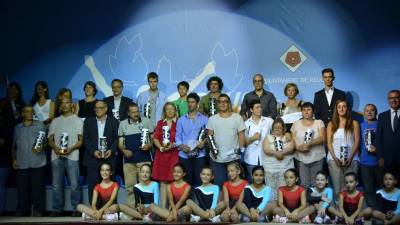 Imagen de los premiados en la gala del año pasado celebrada en el Pavelló Olímpic. Foto: a.g./DT